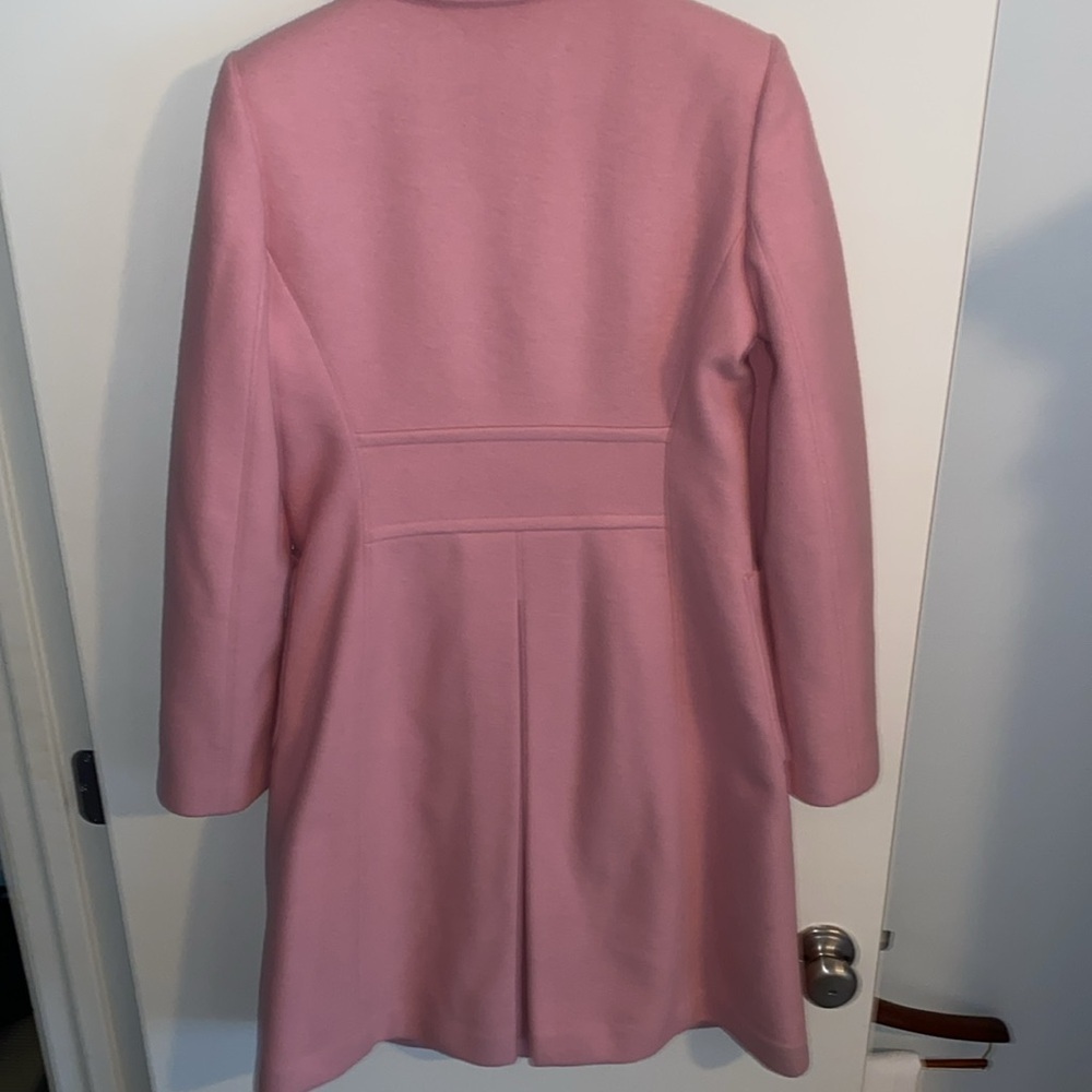Banana Republic Pink Wool Blend Overcoat sz Small - Picture 8 of 11